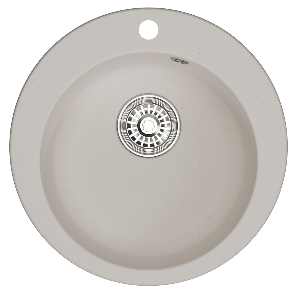 Мойкa ML-GM13 круглая, белая, 331, 495мм, глуб. чаши 200 NEW