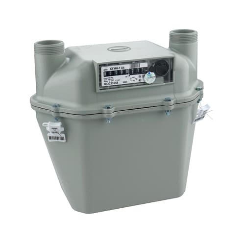 Счетчик газа СГМН-1-2-1 G 6, межос. расст. 200мм, левый резьба G1 1/4, Минск, 2025 ГОД, 1/12