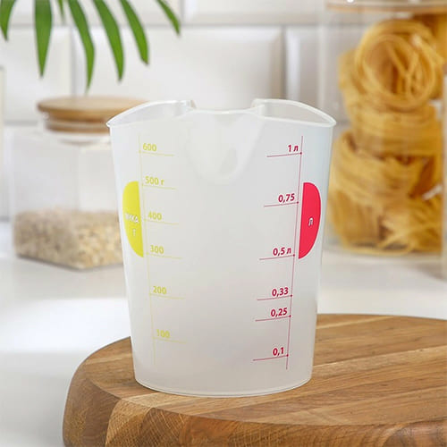 Кувшин мерный 1 л IDEA М 1206, прозрачный