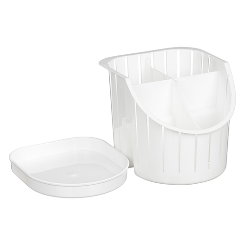 Сушилка для столовых приборов Verona 160х142х128 мм, 4х-секционная, белая