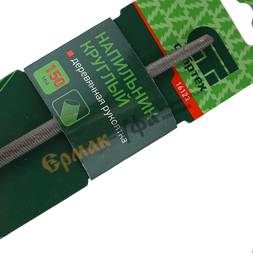 Напильник 150 мм, круглый, деревянная ручка// Сибртех	, 2/12/72