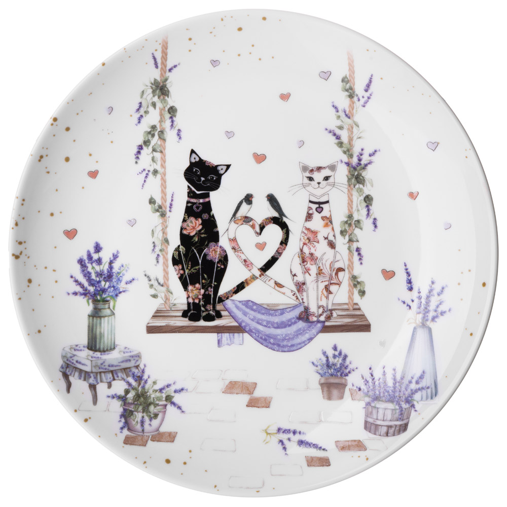 НАБОР ПОСУДЫ ОБЕДЕННЫЙ LEFARD "ЛАВАНДОВЫЕ КОТЫ" НА 4 ПЕР. 16 ПР. (КОР=2НАБ.)