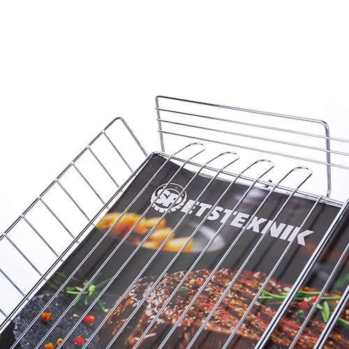 Решетка для барбекю SPETSTEXNIK корзинка большая 420*320*65*640, вес 840гр, 1/24