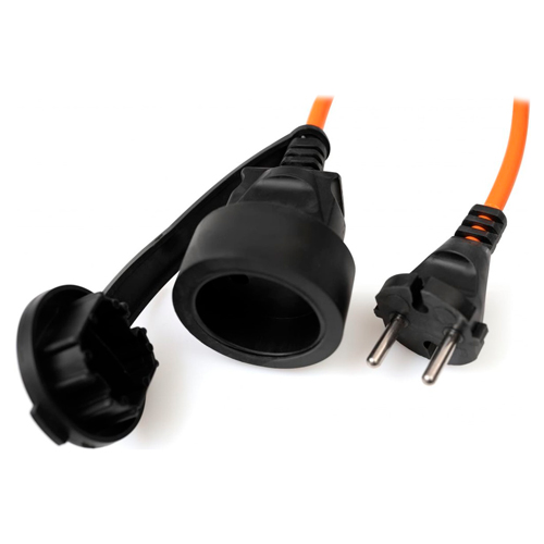 Удлинитель шнур Garden Line ЛЕПСЕ ПВС 2x0,75 6А 10 м IP44, оранжевый