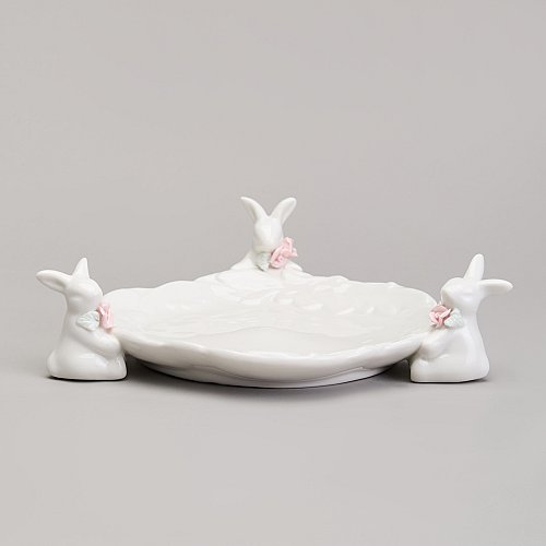 БЛЮДО СЕРВИРОВОЧНОЕ, КРОЛИКИ, 21, 5Х21, 5Х6 СМ