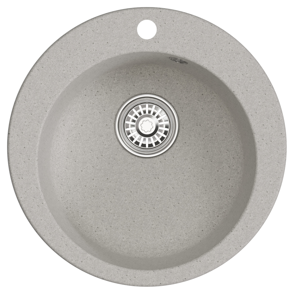 Мойкa ML-GM13 круглая, серая, 310, 495мм, глуб. чаши 200 NEW