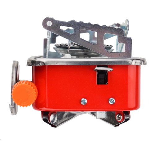 Плитка газовая с цанговым захватом, складная, с пьезоподжигом, 10*10*9 см, к баллону 202, 1/50