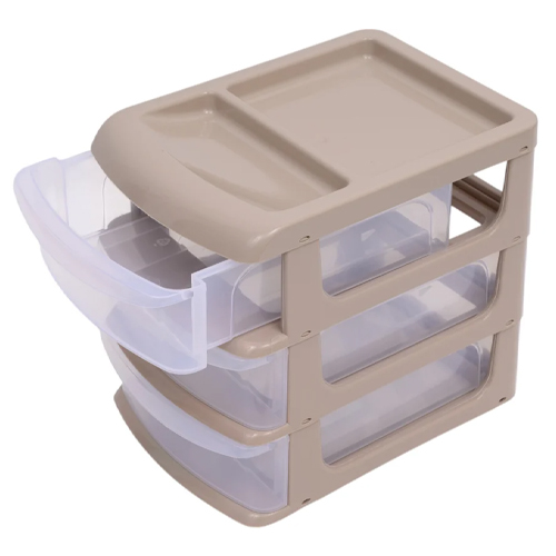 Бокс универсальный IDEA М 2763, малый, 3 секции, капучино