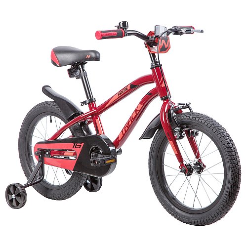 Велосипед NOVATRACK 16", PRIME, алюм., коричневый, полная защита цепи, пер.торм.руч, зад. нож, корот