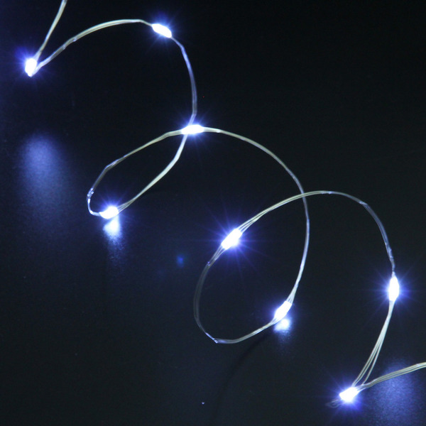 Гирлянда для дома НИТЬ "Роса" 40 м 400 ламп LED, 8 реж,IP-20, Белый