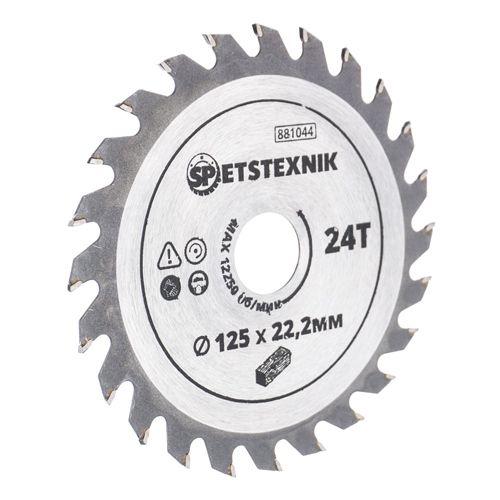 Диск пильный по дереву SPETSTEXNIK 125*22. 2*24T, 1/100/200