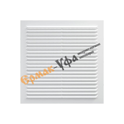 Решетка вентиляционная 234х234мм вытяжн. АБС 2323С белый ERA, 1/60