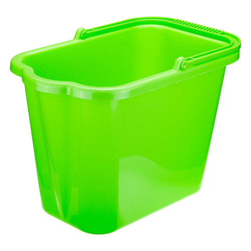 Ведро прямоугольное 9.5 л IDEA М 2421 с отжимом, ярко-зеленое