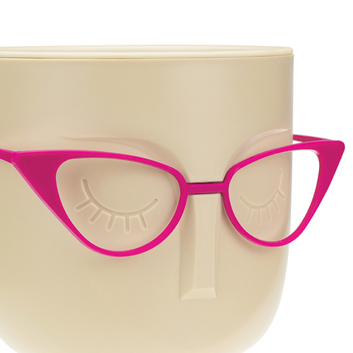 Горшок для цветов Мари d-115мм 0,65л белый глина, со вставкой, 1/8