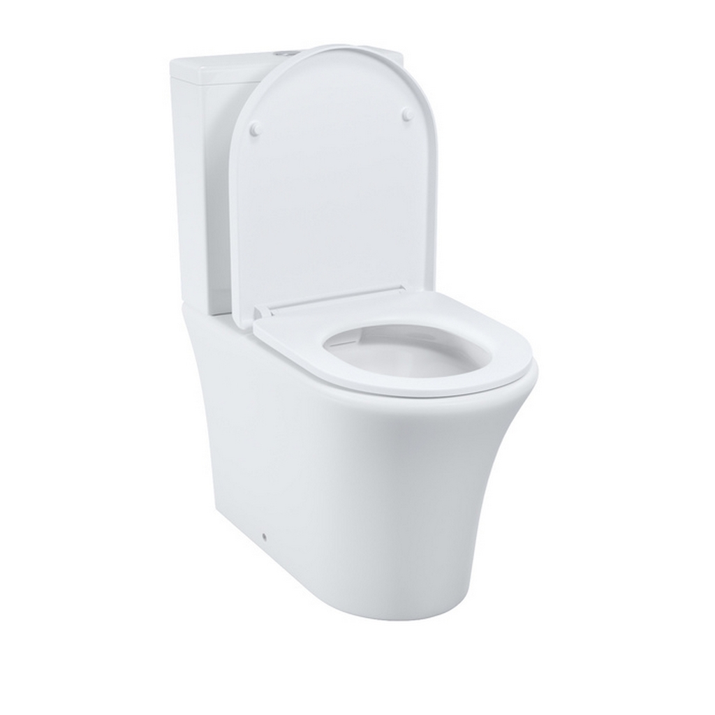 Унитаз-компакт безободковый IDDIS STNRDSEi24, Stone, прям. вып, сиденье дюропласт., микролифт2-кн арм