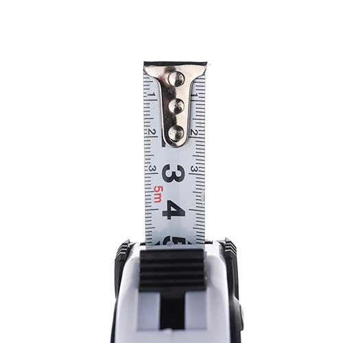 Рулетка 5м х 19мм, обрезиненный корпус, 3 фиксатора Барракуда, 1/12/120