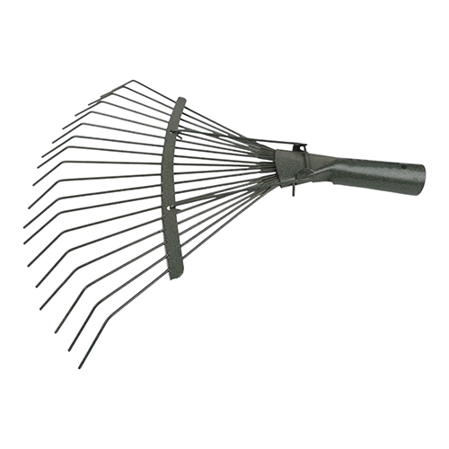 Грабли веерные проволочные 18 зубьев порош окрас без черенка SPETSTEXNIK, 10/10