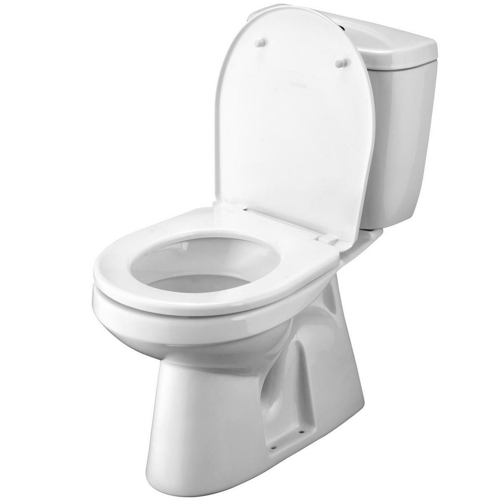 Унитаз-компакт, Анимо, в пол, Эконом нижн.подв, 1-кн.арм. Уклад, полип.сид., Santek