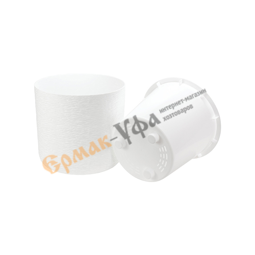 Горшок для цветов Сланец d-280мм 9,5л со вставкой, белый, 1/6