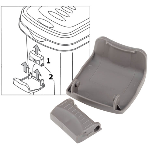 Контейнер для корма 27.5 л IDEA ЮММИ М 1802, герметичный, капучино