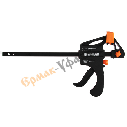 Струбцина F-образная 150х265х45 пластмассовый корпус ЕРМАК, 1/96