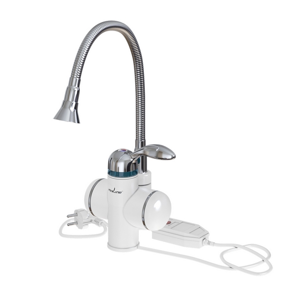 Проточный водонагреватель WH-002, 3, 3 кВт, УЗО, кухня, гибкий излив MIXLINE