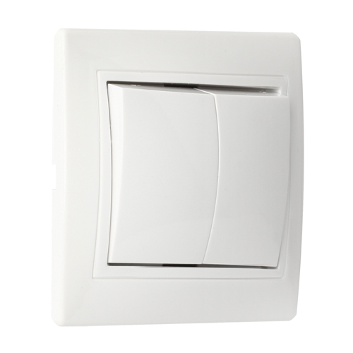 Выключатель СП 2кл. без инд. Smartbuy 250В 10А белый, SBE-01w-10-SW2-0, Венера, 1/200