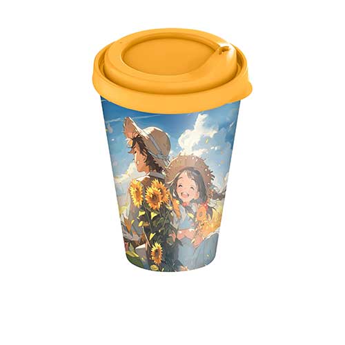 Стакан детский с крышкой 420 мл Homver 221502690/00, с декором Anime kids микс 1