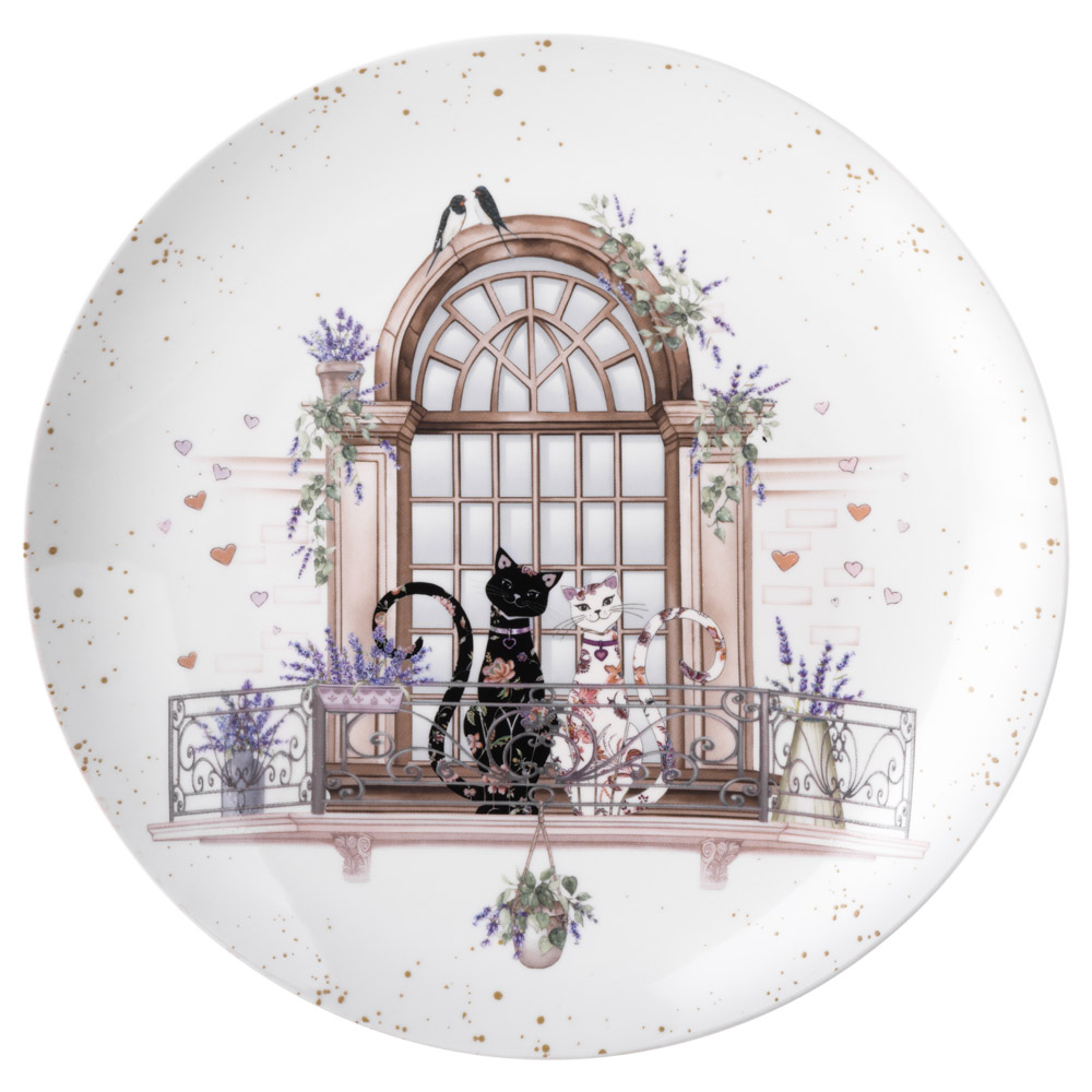 НАБОР ПОСУДЫ ОБЕДЕННЫЙ LEFARD "ЛАВАНДОВЫЕ КОТЫ" НА 4 ПЕР. 16 ПР. (КОР=2НАБ.)