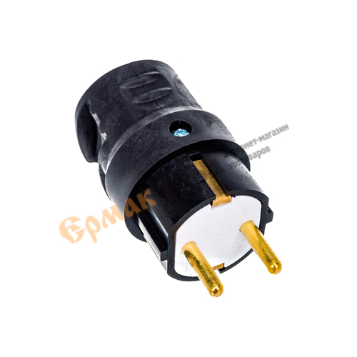 Вилка электр. В16-416, угловая з/к каучук, 1/12/48