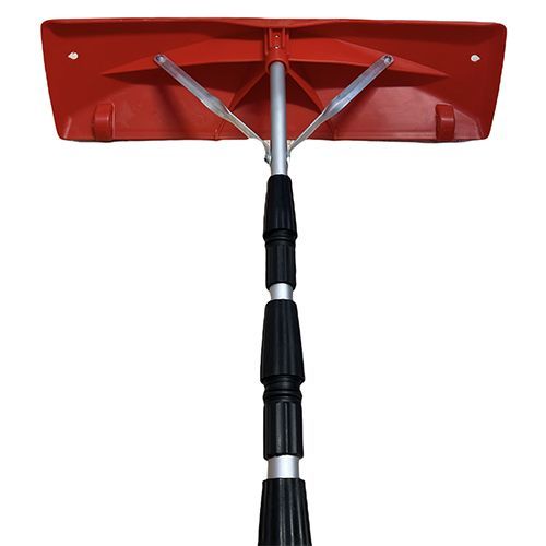 Скребок для уборки снега с крыш БЕРКУТ телескопическая ручка, пластиковая насадка 6,4 м, 1/1