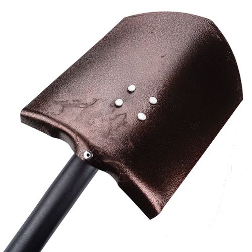 Лопата штыковая толщина полотна 1,5 мм с эргономическим металлическим черенком и пластиковой ручкой SPETSTEXNIK, 1/5