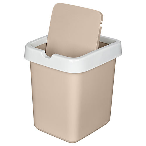Контейнер для мусора 14 л Homver Tule 221301227/01, бежевый