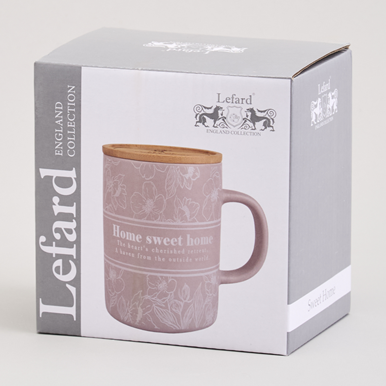 КРУЖКА LEFARD 400МЛ С БАМБУКОВОЙ КРЫШКОЙ, LOVING FAMILY, 8*10.9CM