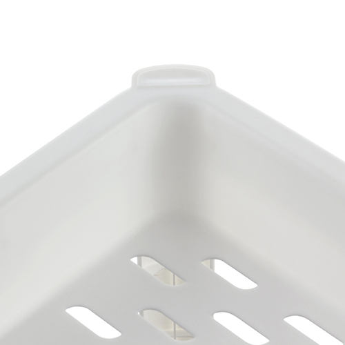 Этажерка узкая на колесах IDEA М 2705, 4 секции, белая