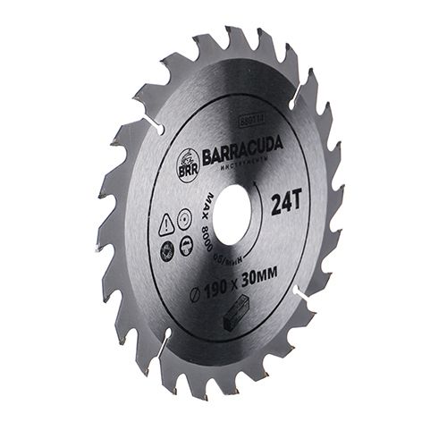 Диск пильный по дереву 190х30х24Т Барракуда, 1/50/100