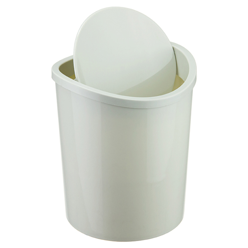 Контейнер для мусора 1.6 л IDEA М 2490, настольный, белый ротанг