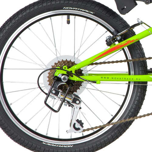 Велосипед NOVATRACK 20, RACER, зеленый, сталь, 12 скор., Power, V-Brake