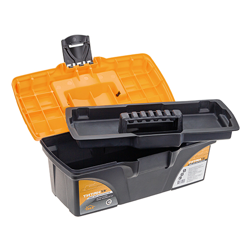 Ящик для инструмента 13 ТИТАН 13 черный с желтым, 1/12