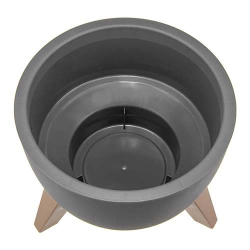 Горшок для цветов Флориан d-250мм 4,2л графитовый, 1/5