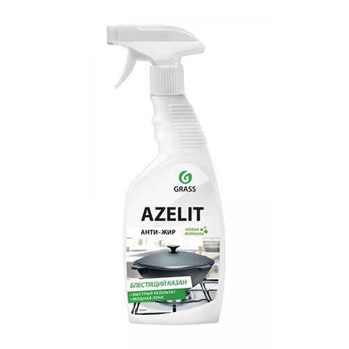 Средство для удаления масложировых загрязнений и копоти Azelit Казан, ГРАСС, 600мл, 4/8
