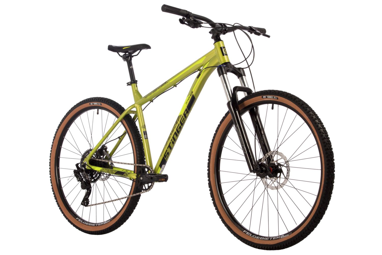 Велосипед STINGER 29" PYTHON STD зеленый, алюминий, размер 22"