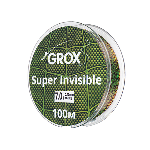 Леска GROX Super invisible 3D хамелеон 0,45х100м, 16,8кг1/500