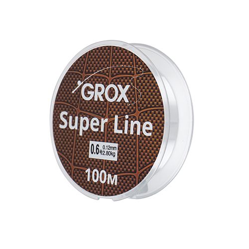 Леска GROX Super Line Универсальная 0,12х100м, 2,8кг 1/500