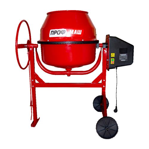 Бетоносмеситель ПРОФМАШ  Б 220, полиамидный венец, рычаг