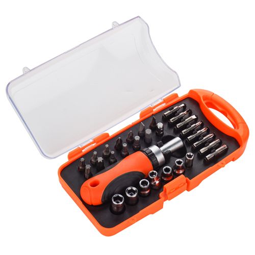 Набор головок и бит 30 предметов в кейсе, 1/36