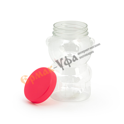 Банка пластм 0,5л Медвежонок , Альтернатива, м4974, 20/20