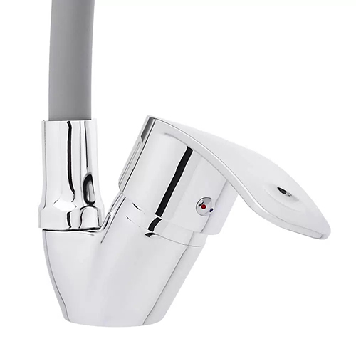 Смеситель для кухни гибкий излив, керам. картридж 40мм, серый, цинк, SK01-С113 СоюзКран, 1/10