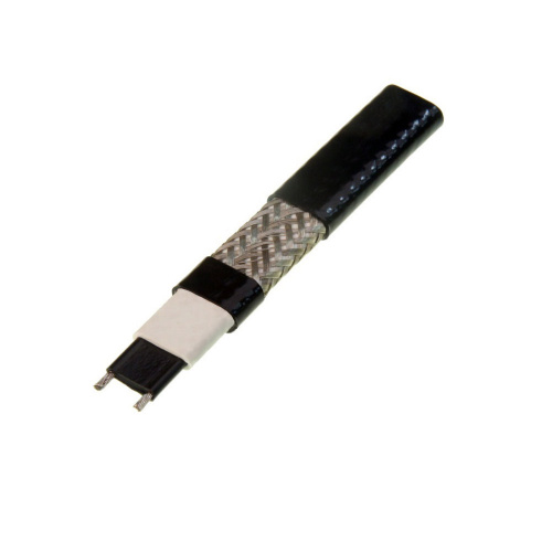 Кабель греющий саморегулирующийся с оплеткой SRF 15-2 CT, цена за 1м, пищевой, в трубу, /бухта по 10м, 10/10