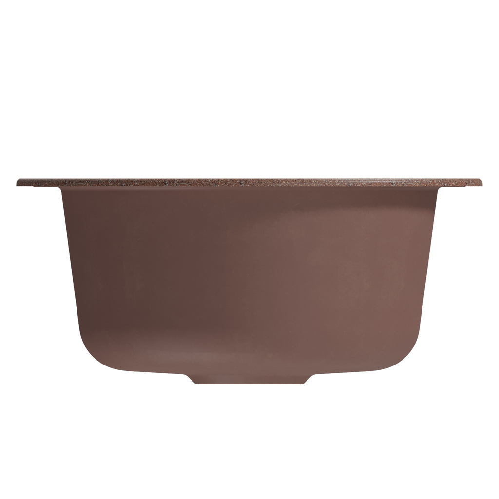 Мойкa ML-GM13 круглая, терракотовая, 307, 495мм, глуб. чаши 200 NEW